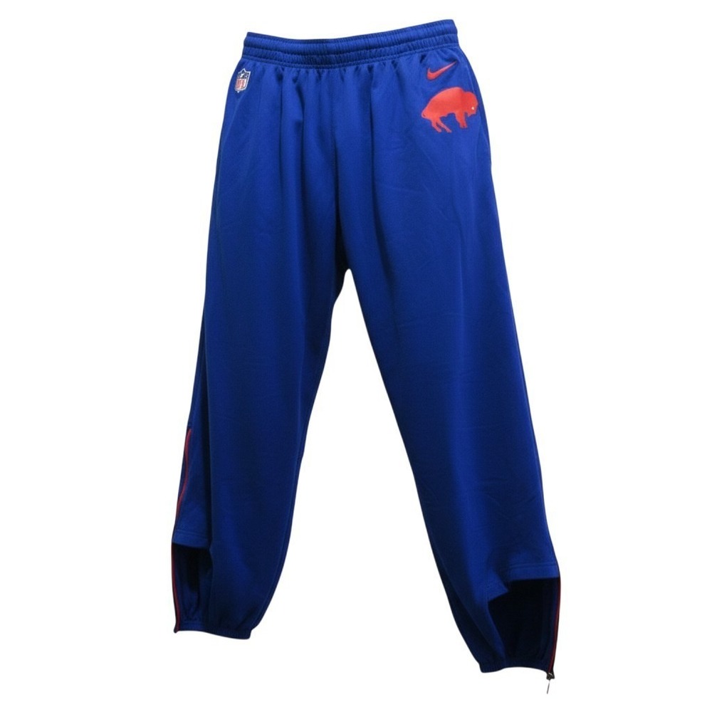 Nike Mens Buffalo Bills NFL Jogger Pants 2XL Blue 100% Polyester Dri FIT Pocket